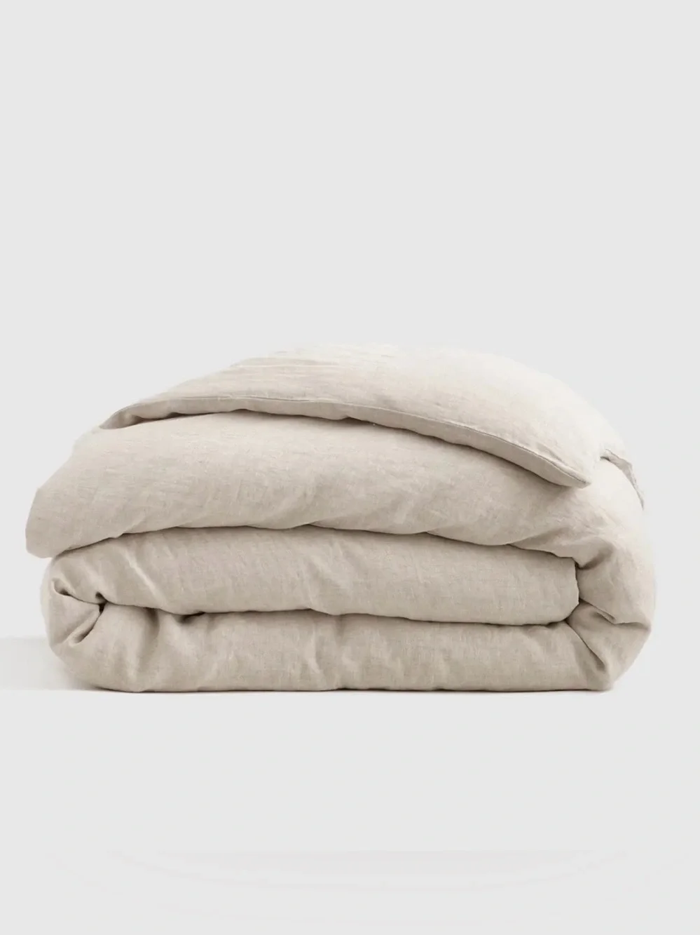 NWT Quince European Linen Chambray Duvet Cover, King/Cal K (Natural) No shams